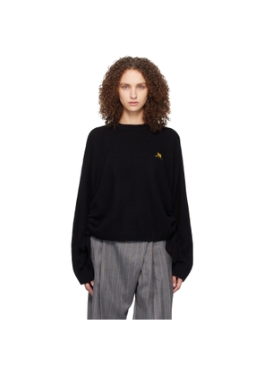 GANNI Black Wool Mix Sweater
