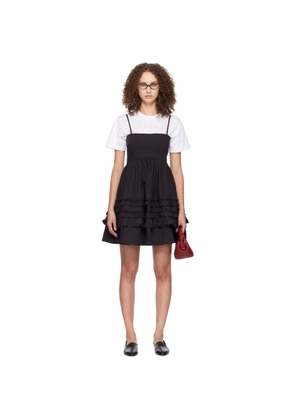 GANNI Black Frill Minidress