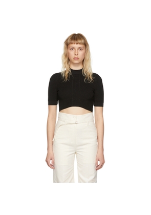 System Black Rayon T-Shirt