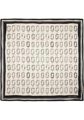 Marc Jacobs Off-White & Black J Marc Square Scarf