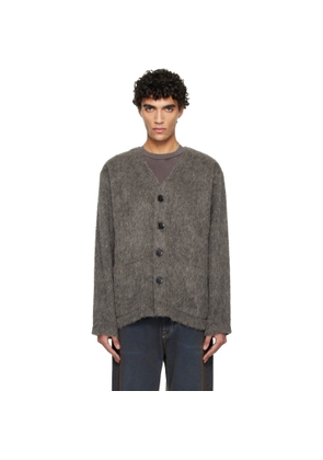 OUR LEGACY Gray Wool Cardigan