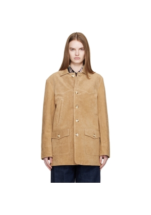 Carter Young Tan Chicago Suede Jacket