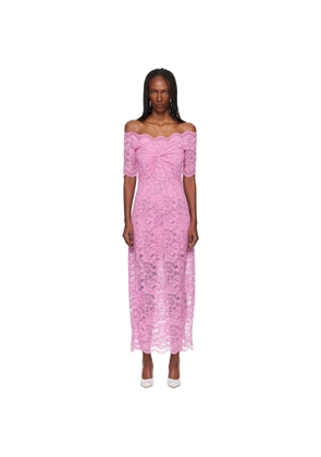 Rabanne Pink Lace Maxi Dress