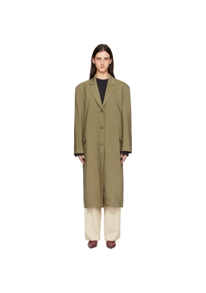 The Frankie Shop Khaki Tribeca Long Coat
