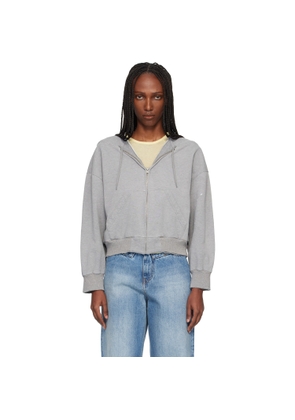 MM6 Maison Margiela Gray Unbrushed Cotton Sweatshirt