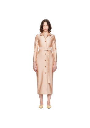 MARIE ADAM-LEENAERDT Beige Fitted Trench Coat