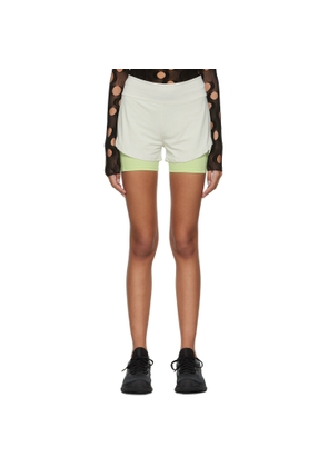 Rui SSENSE Exclusive Gray & Yellow Nylon Sport Shorts