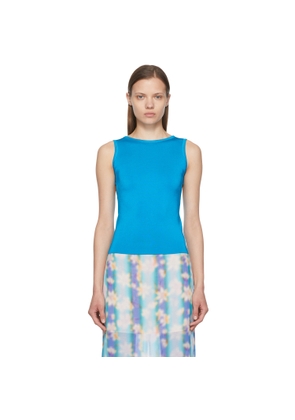 Nina Ricci Blue Viscose Tank Top