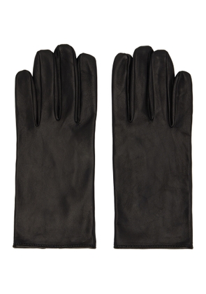 Ernest W. Baker Black Leather Gloves