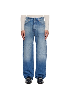 MM6 Maison Margiela Blue Tapered Jeans