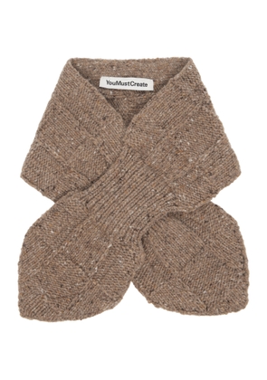 YMC Taupe Slot Scarf