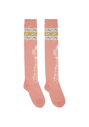 Conner Ives Pink Knee High Socks