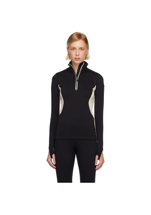 Moncler Grenoble Black Polartec Half-Zip Jacket