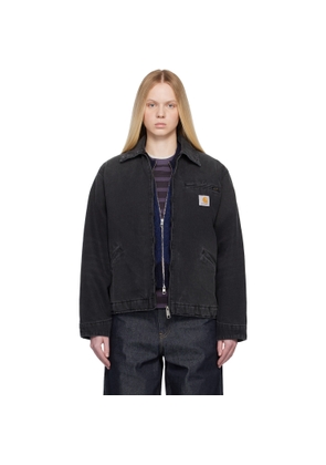 Carhartt Work In Progress Black OG Detroit Denim Jacket