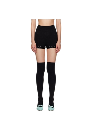 SHUSHU/TONG Black Knitted Shorts
