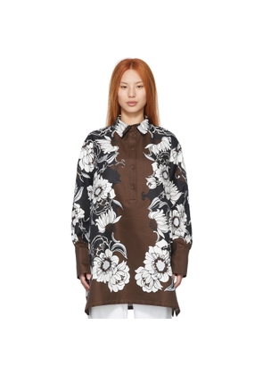 Valentino Brown Cotton Shirt