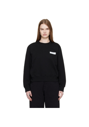 MM6 Maison Margiela Black Cotton Sweatshirt