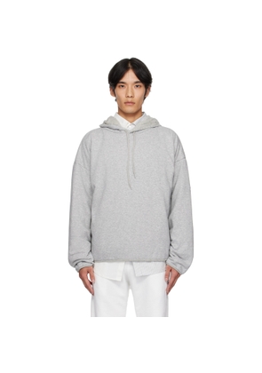 MM6 Maison Margiela Gray Drawstring Hoodie