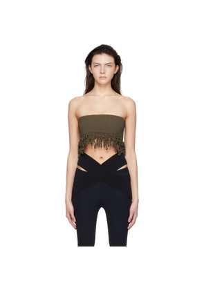 Dion Lee Green Cotton Bandeau