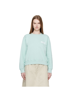 MM6 Maison Margiela Blue Cotton Sweatshirt