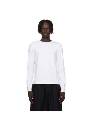 Acne Studios White Long Sleeve Regular Fit T-shirt