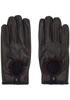 Ernest W. Baker Black Driving Gloves