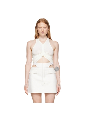 Dion Lee White Organic Cotton Tank Top