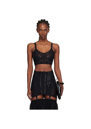 KNWLS Black Uma Bustier Bra