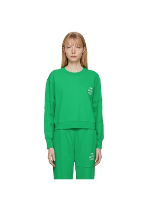 FRAME Green Mixed Sweatshirt