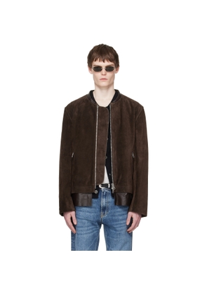 OUR LEGACY Brown Drift Suede Jacket