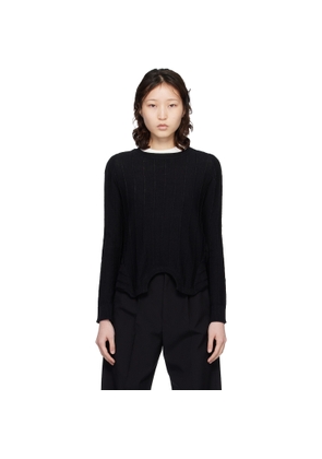 MM6 Maison Margiela Black Upside Down Sweater