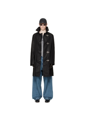 VETEMENTS Black Fireman Hooks Coat