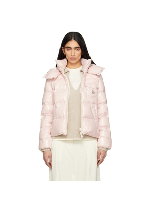 Moncler Pink Andro Hooded Short Down Jacket