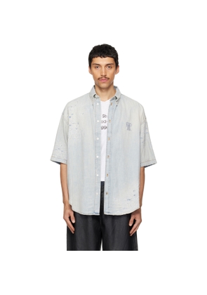 Acne Studios Blue Mended Denim Shirt
