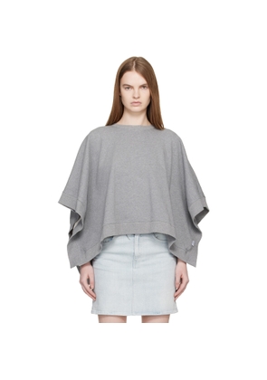 MM6 Maison Margiela Gray Unbrushed Cotton Sweatshirt