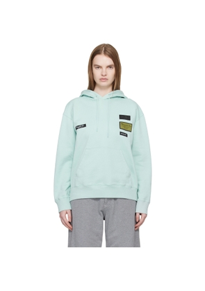 MM6 Maison Margiela Blue Cotton Hoodie