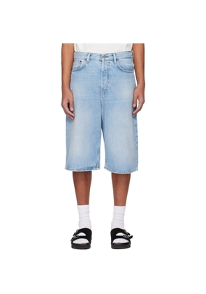 Acne Studios Blue Loose Fit Denim Shorts