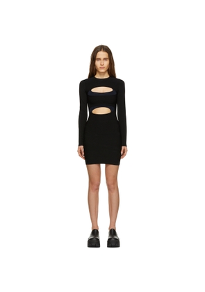 Dion Lee Black & Navy Double Hosiery Mini Dress
