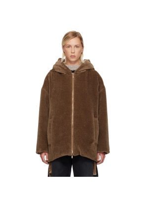 Max Mara Tan Olivia Reversible Down Jacket