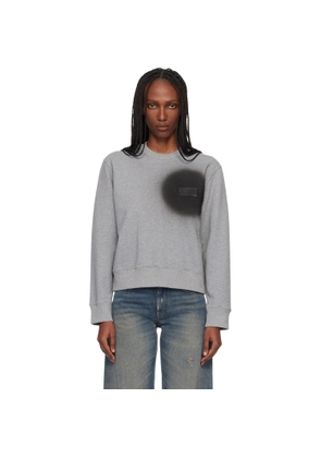 MM6 Maison Margiela Gray Spray Paint Sweatshirt