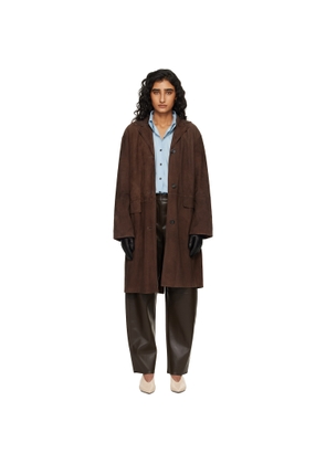 Max Mara Brown Ortensia Suede Jacket