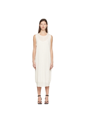 System Off-White Rayon Midi Dress