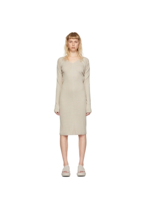 System Grey Acrylic Midi Dress