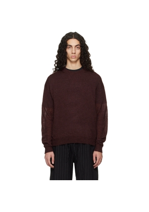 Studio Nicholson Burgundy Gulf Sweater