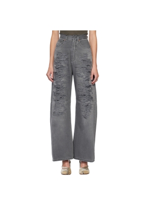 MM6 Maison Margiela Gray Lightweight 5 Pockets Jeans