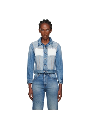 MM6 Maison Margiela Blue Reversed Denim Jacket