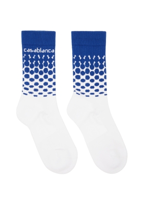 Casablanca White Beyond Destiny Gradient Socks