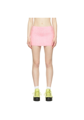 AGR Pink Cotton Mini Skirt