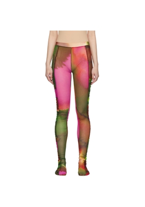 Dries Van Noten Purple Ruffled Tights