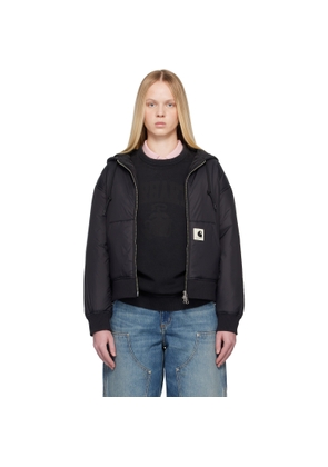 Carhartt Work In Progress Black Hooded Gadd Jacket